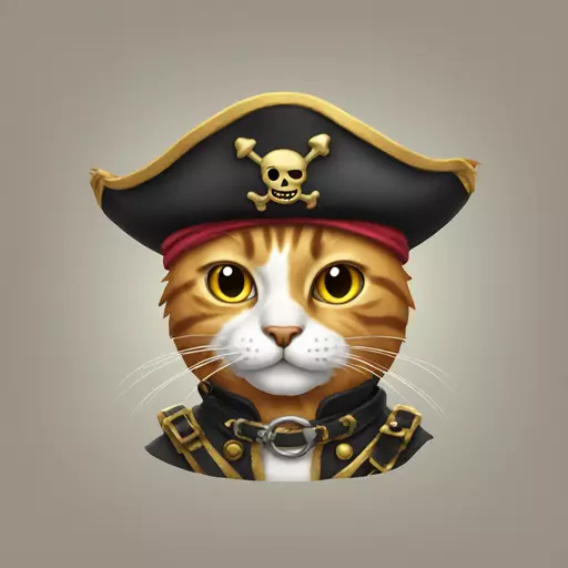 cat pirate emoji