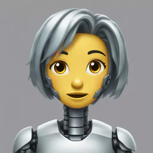 Robot girl malfunction emoji