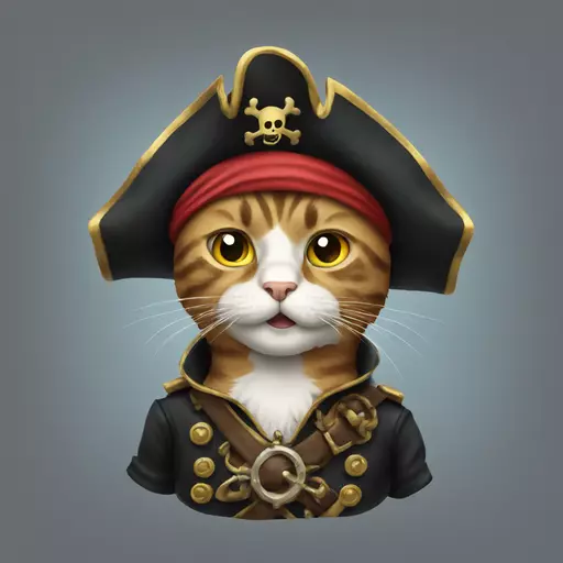 cat pirate emoji