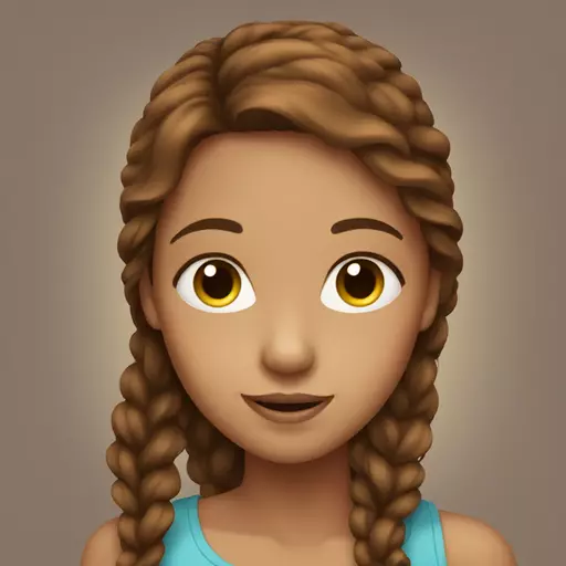 brown hair girl emoji