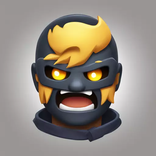 an emote brawl star esport with the brawler Kengi for an esport team named Rayzer Esport emoji