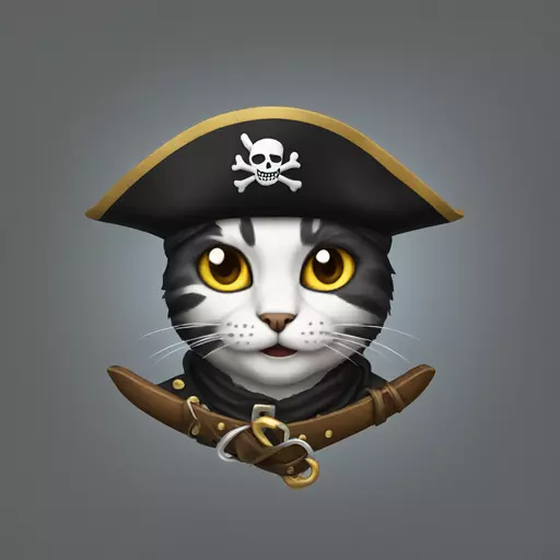 cat pirate emoji