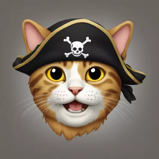 cat pirate emoji