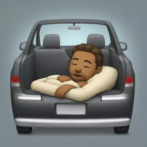 Car nap emoji