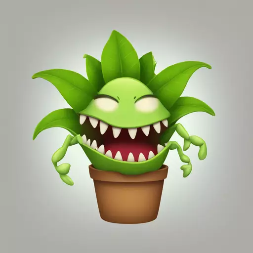 Venus flytrap emoji