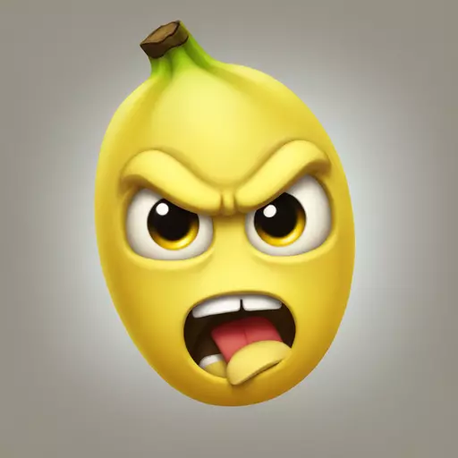 angry banana emoji