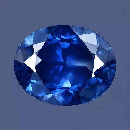 sapphire oval gem emoji