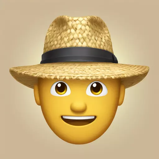 straw hat emoji