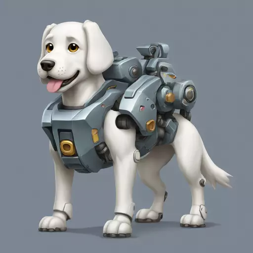 mecha dog emoji