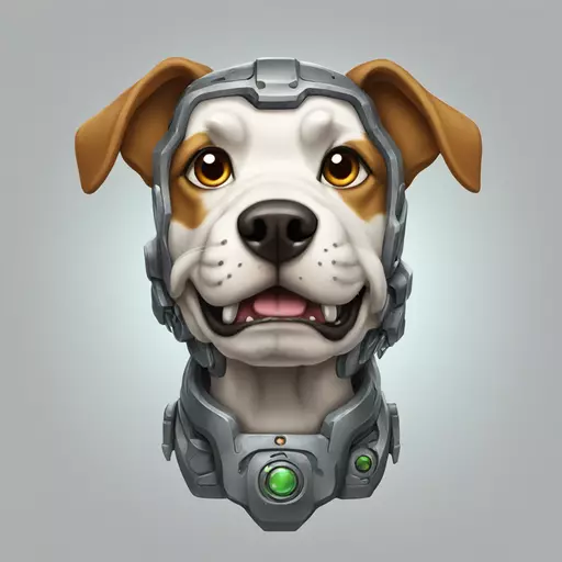 mecha dog emoji
