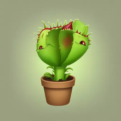 Venus flytrap emoji