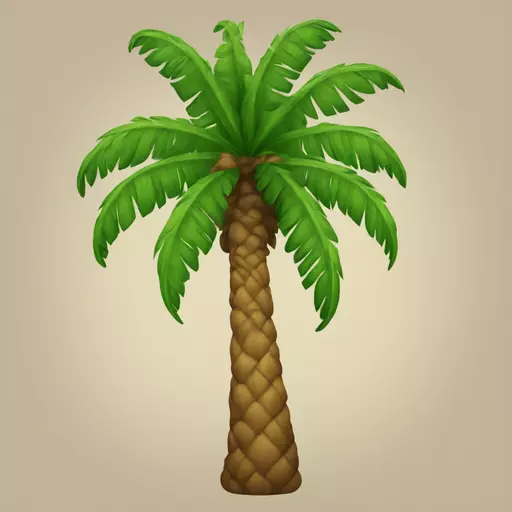 santa palm tree emoji