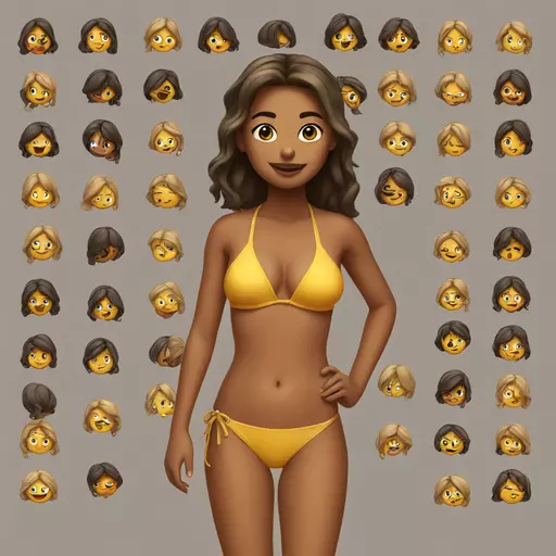 girl in bikini emoji
