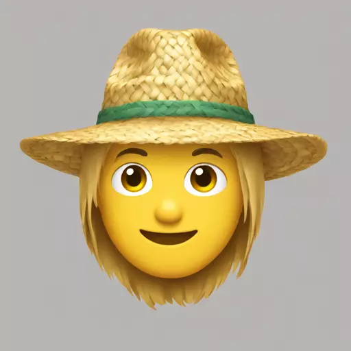 straw hat emoji