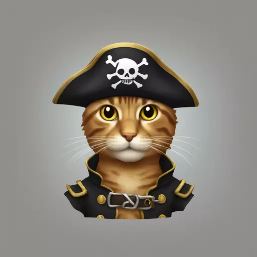 cat pirate emoji