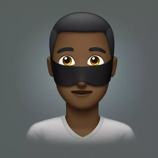 Black eyemask emoji