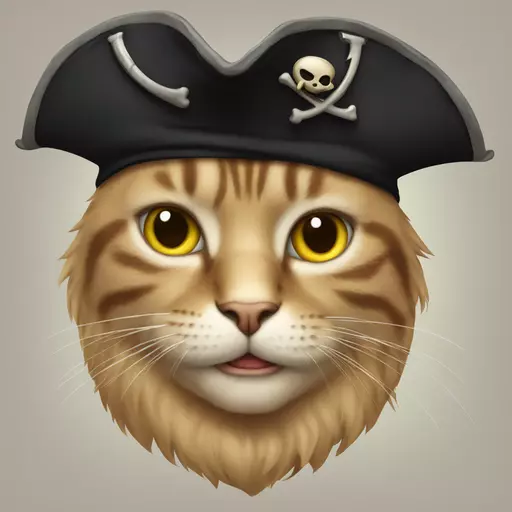 cat pirate emoji